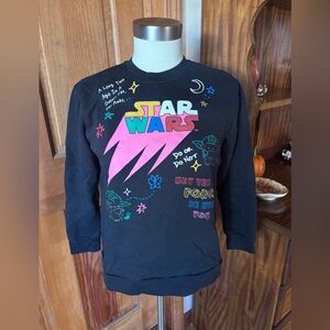 Star Wars Kids Black and Pink Graphic Sweatshirt